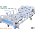 China Supply Hospital Furniture Electric 2-Crank Shake Medical Bed